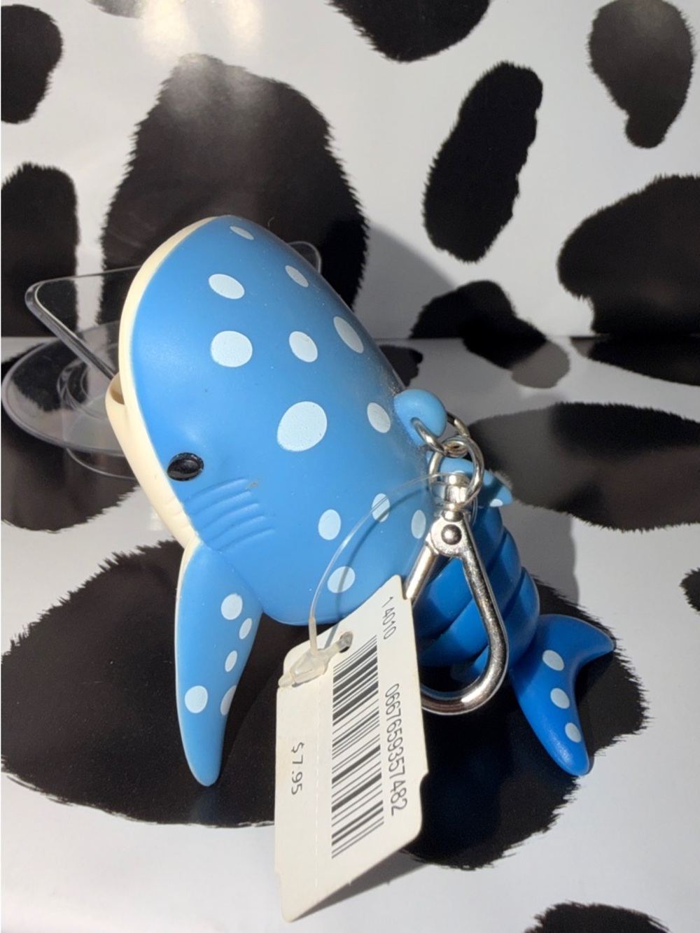 Bath & Body Works Blue Polka Dot Whale Hand Sanitizer Holder